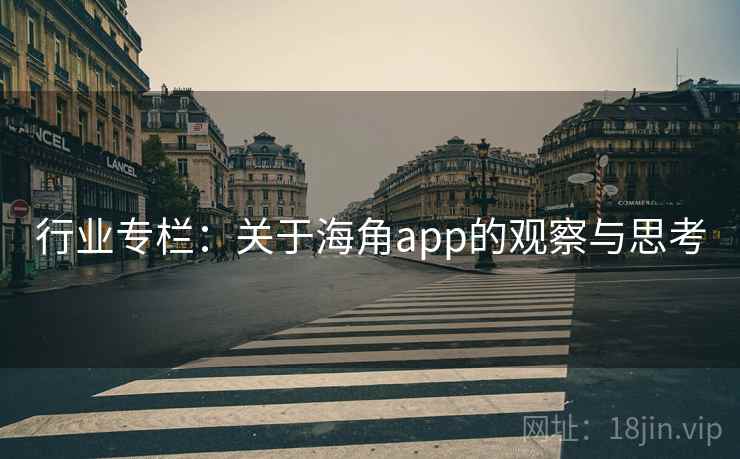 行业专栏：关于海角app的观察与思考  第2张