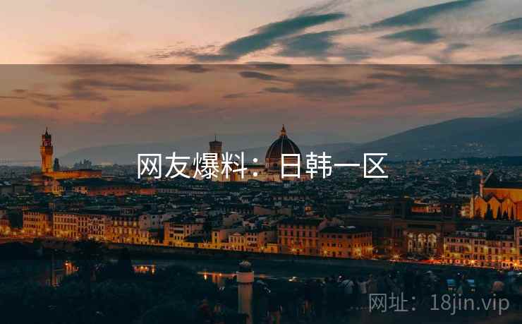 网友爆料：日韩一区  第2张