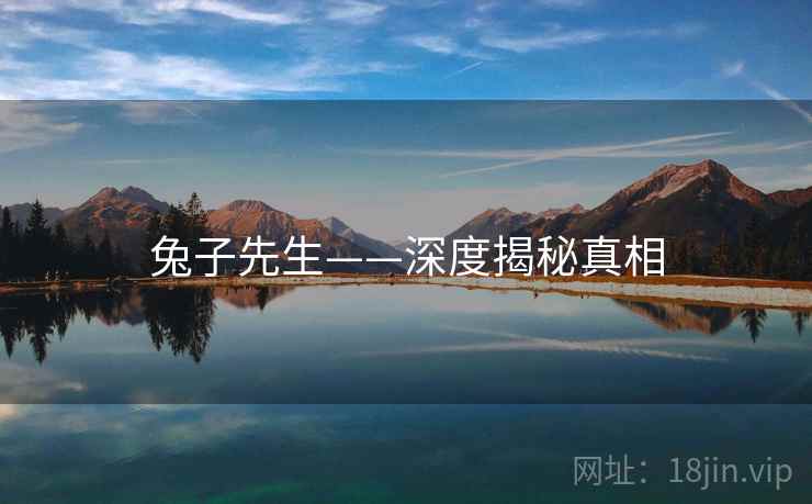 兔子先生——深度揭秘真相  第2张