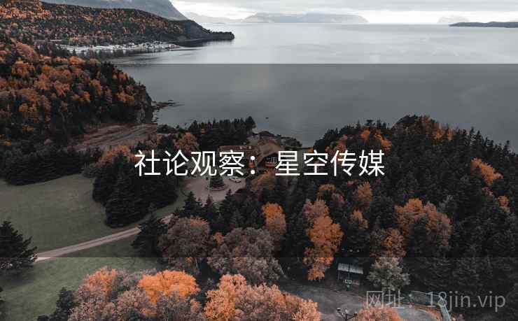 社论观察:星空传媒 第1张 社论观察:星空传媒 第1张