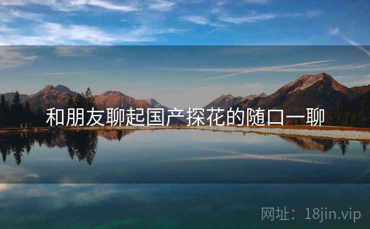 和朋友聊起国产探花的随口一聊  第2张